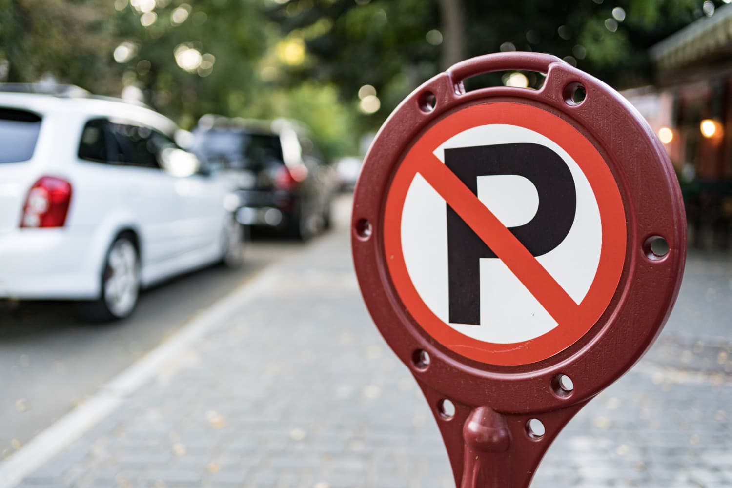 Parking permit sign
